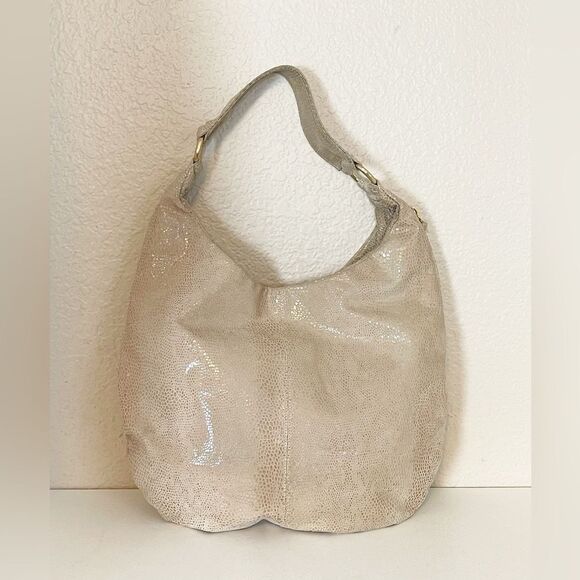 HOBO Taupe Textured Shoulder Bag - Picture 10 of 11